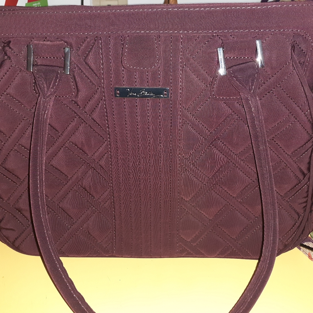 Vera Bradley Handbag Satchel Classic Plum Quilted